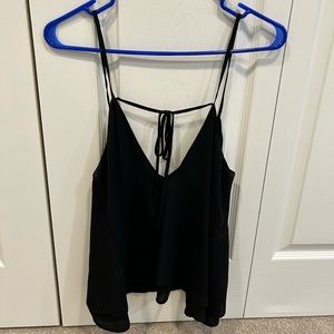 Nordstrom BP Tiered Black Strappy Tank Top Size M